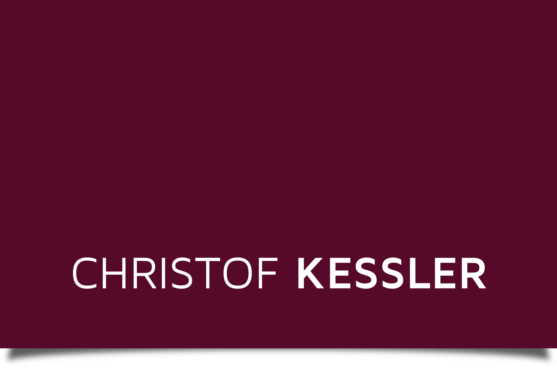 Professor Christof Kessler